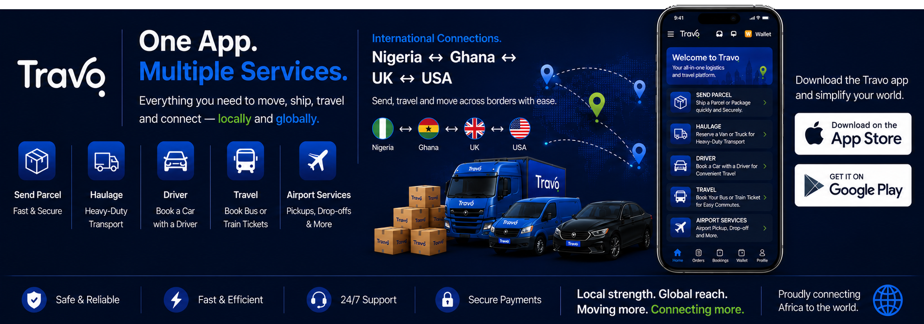 Travo - One App. Multiple Services.