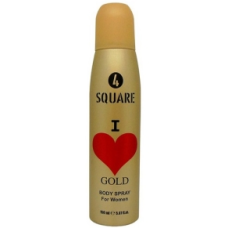 4 SQUARE BODY SPRAY FOR WOMEN GOLD 150 M