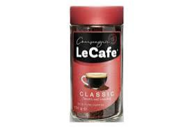 LeCafe Classic 100g Agglomerated Instant Coffee JAR