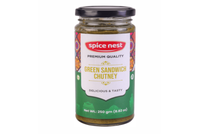 Spice Nest GREEN SANDWICH CHUTNEY - 1KG - Pet Jar