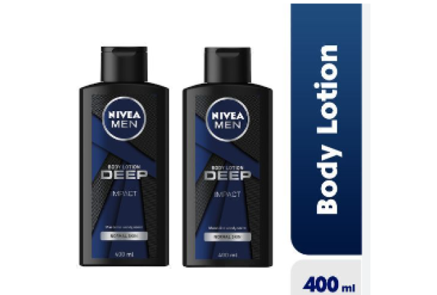 Nivea Men Body Lotion Deep 400ml (6x2) per carton