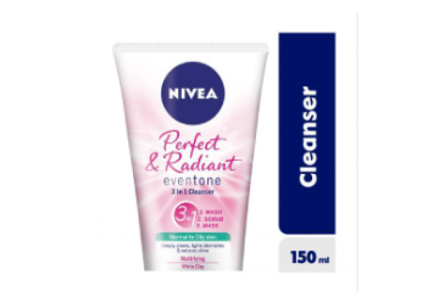 Nivea Face care Perfect & Radiant Eventone 3IN 1 Cleanser 150ml (6x2) -89210 per carton