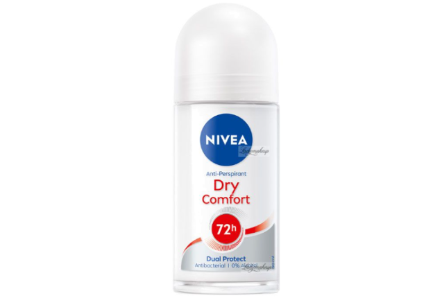 Nivea Roll on Dry Comfort 50ml white (6 X 5)- 81611-per carton