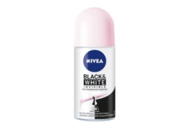 Nivea Rollon Invisible Black and White Female 50ml (6 X 5)- 82240 per carton