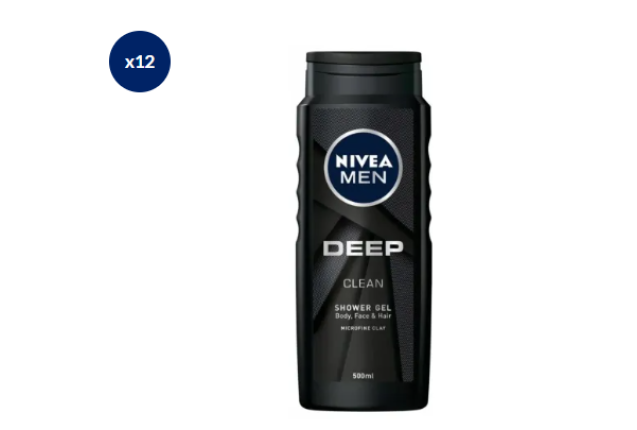 Nivea Men Shower Deep 500ml (6x2) -84092- per carton