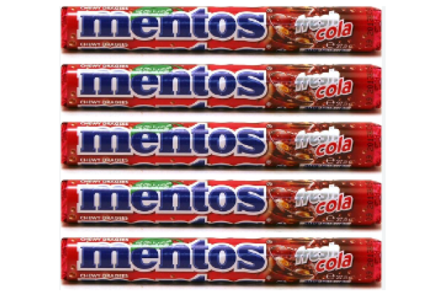 Mentos  Chewy dragee 21.6g Stick 8p Colaper case x 12