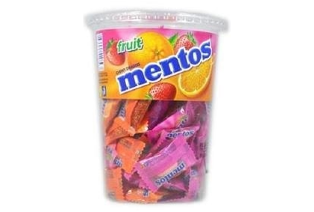 Mentos  Chewy dragee 2.7g 88p Fruit Cup per case x 18