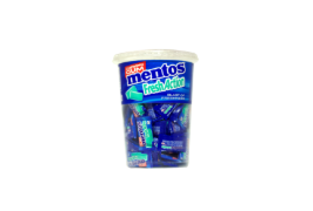 Mentos Fresh Action Gum 1.1g x 2 x 120pcs Cup per case x 18