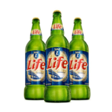 Life beer bottle - per crate - 60cl