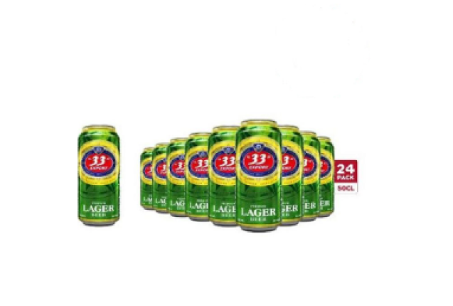 33 Export beer per carton X 24- can