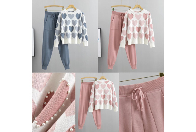 Heartfelt Sweater and Pants Set