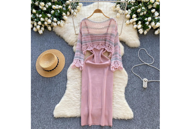 Chic Crochet Dress Set