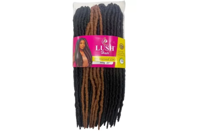 Lush Hair - Crochets -Distressed Locs per Carton - 15packs