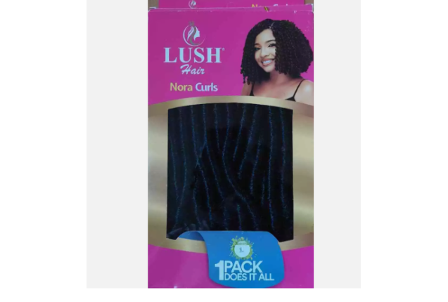 Lush Hair - Crochets -Nora Curls Lite  per Carton - 50packs