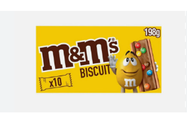 M&M's Biscuit 10-pack 198g x 18