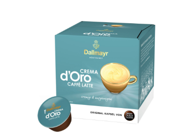 Dolce Gusto Dallmayr Crema D´Oro Caffe Latte 160G - 16caps x 3