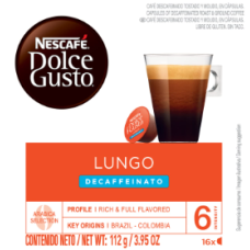 Dolce Gusto Lungo Decaffeinato 112G - 16caps x 3