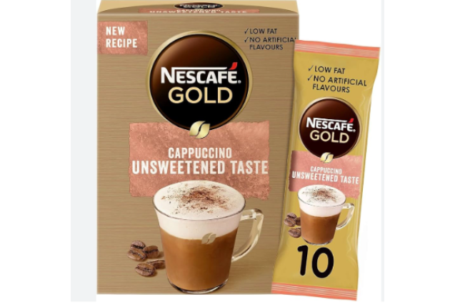 Nescafe Gold Cappuccino 10Er Unsweet 125 G x 6