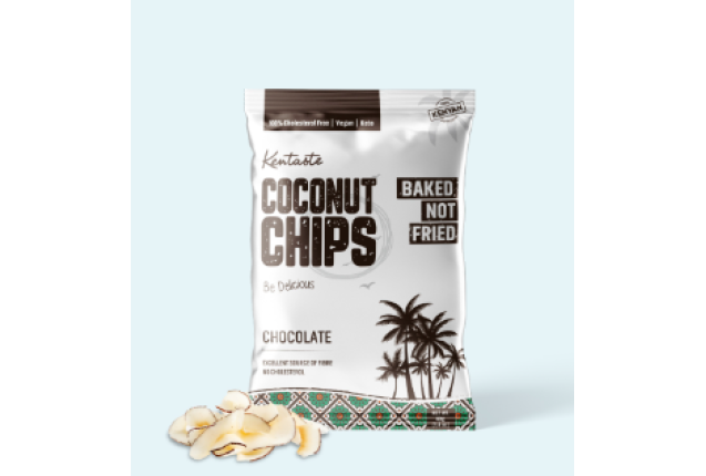 Kentaste Coconut Chips - Chocolate -40g x 36, per carton