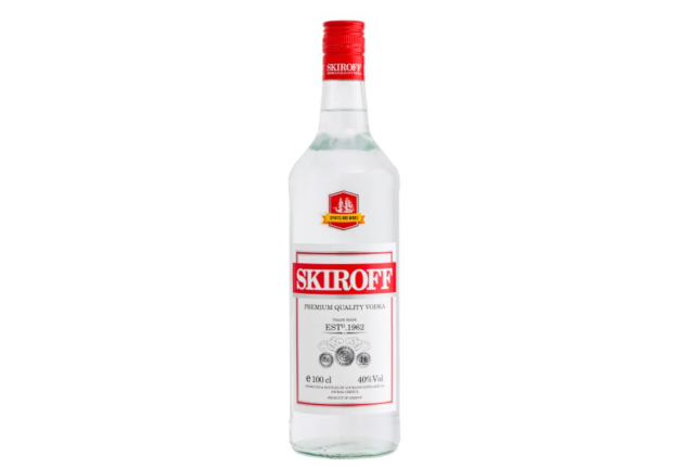 VODKA SKIROFF. price per carton x 12