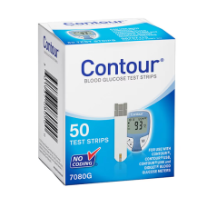 CONTOUR BLOOD GLUCOSE TEST STRIPS (50)