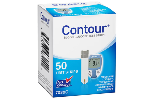 CONTOUR BLOOD GLUCOSE TEST STRIPS (50)