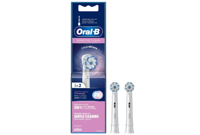 ORAL B SENSITIVE CLEAN HEADS 2'S