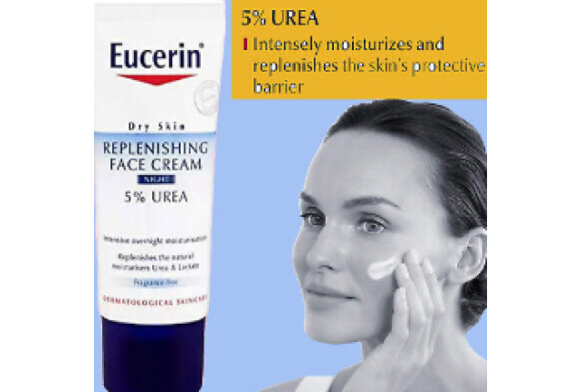 EUCERIN DRY SKIN REPLENISHING FACE CREAM NIGHT 5% UREA 50ML