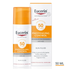 EUCERIN PHOTOAGING CONTROL SUN FLUID WITH HYALURONIC ACID SPF 50