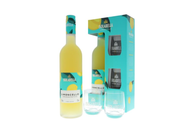 Isolabella Limoncello + 2 Glasses 30° 70 cl + GBX x 6 bottles