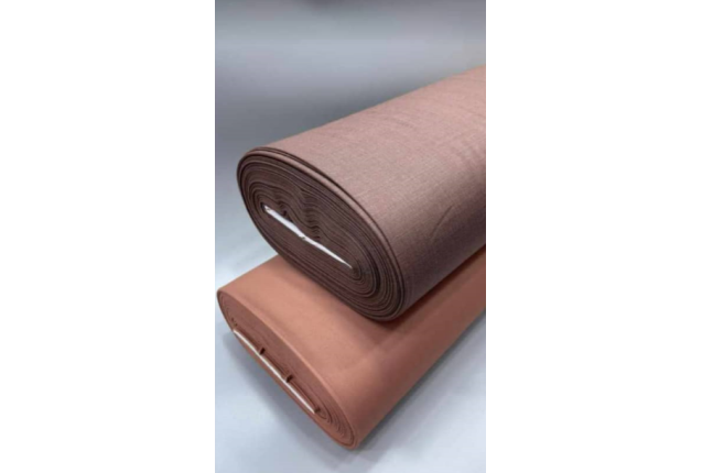 Fabric. Senator Materia (Dusty Rose & Deep Brown with a Reddish Undertone) -per roll x 55