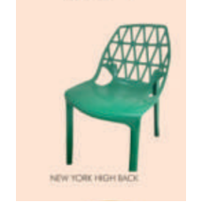 Eleganza New York High Back Plastic Chair