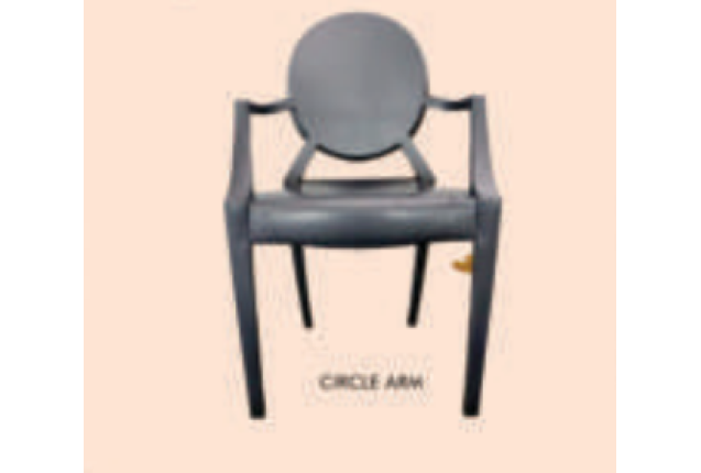 Eleganza Circle Arm Plastic Chair