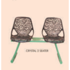 Eleganza Crystal 2 Seaters Chair