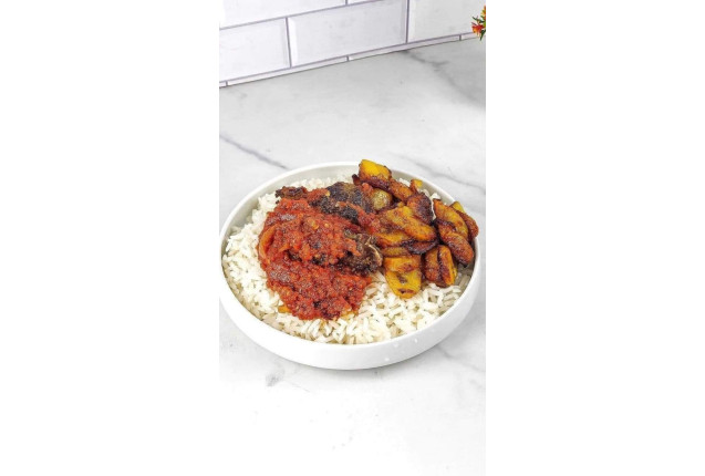 Rice with Plantain - Per Portion