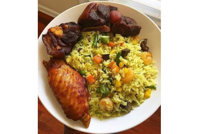 Friend rice with Chicken/Turkey - per portion