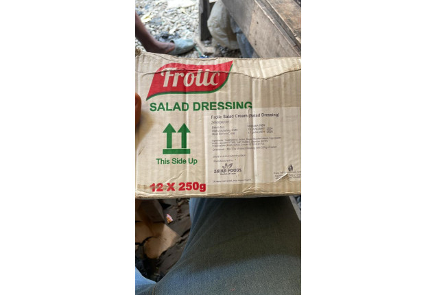 Frolic Salad Cream. 250g X 12 -price/carton