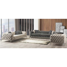 CHESTER 08 LIVING ROOM SET - 2 Three-Seat Sofas + 2 Armchair