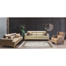 KELEBEK 03 LIVING ROOM SET - 2 Three-Seat Sofas + 1 Armchairs