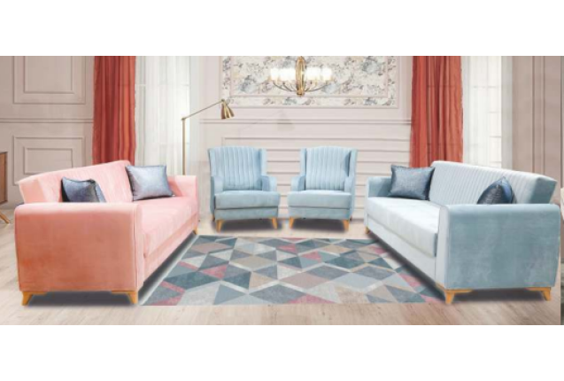 MAXI 01 SOFA SET - 2 Three-seater sofa + 2 armchair