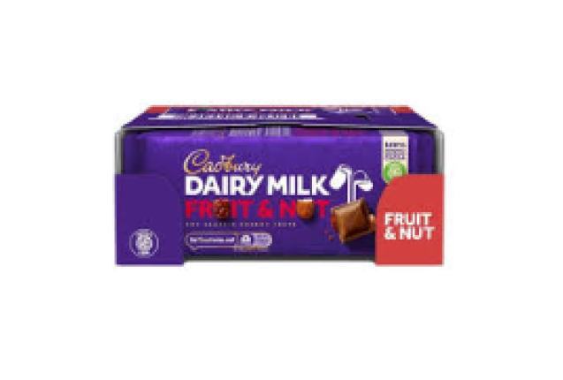 Cadbury Fruit And Nut 110G x 18