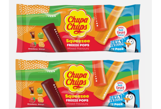 Chupa Chups Squeezee Mix Freeze Pops(12x45ml) x 15