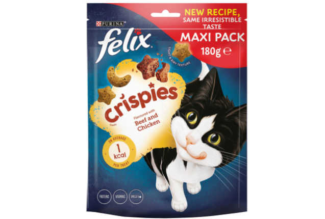 Felix Crispies Cat Treats Beef & Chicken 45g x 8