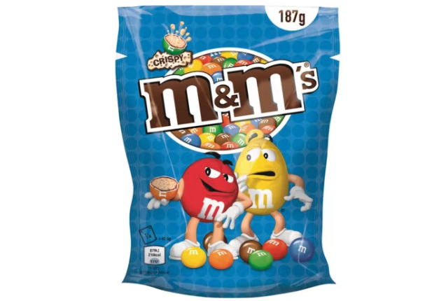 M&M'S Crispy Pouch 187G x 27