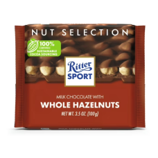 Ritter Sport Milk Chocolate Whole Hazelnut 100G x 10