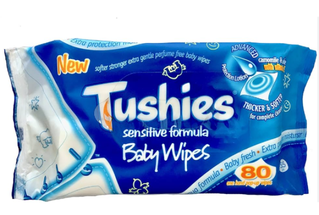 Tushies Sensitive. 12/carton -price/carton