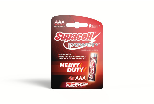 SUPACELL POWER PLUS – ZINC CHLORIDE BATTERIES. Power Plus AAA -8X12