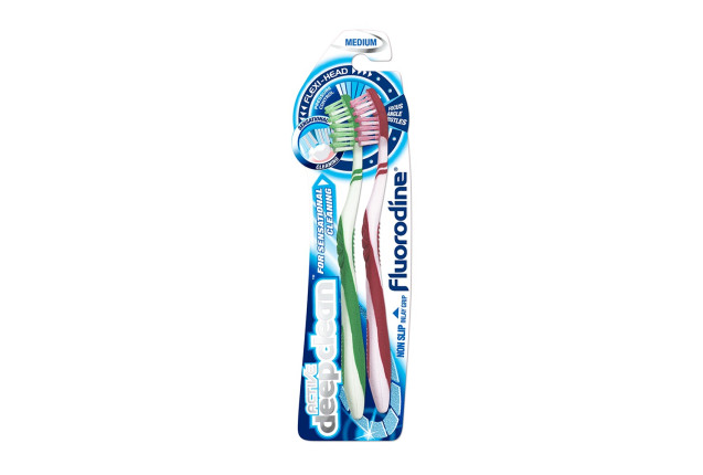 FLUORODINE TOOTHBRUSH, Ultra active Twin. 12X12 -price/carton