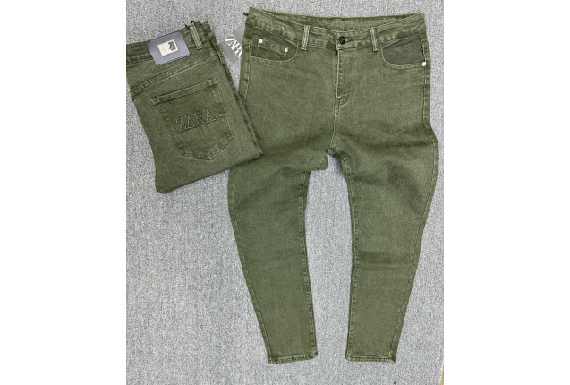 Olive Green Slim-Fit Jeans -price/dzn x 10