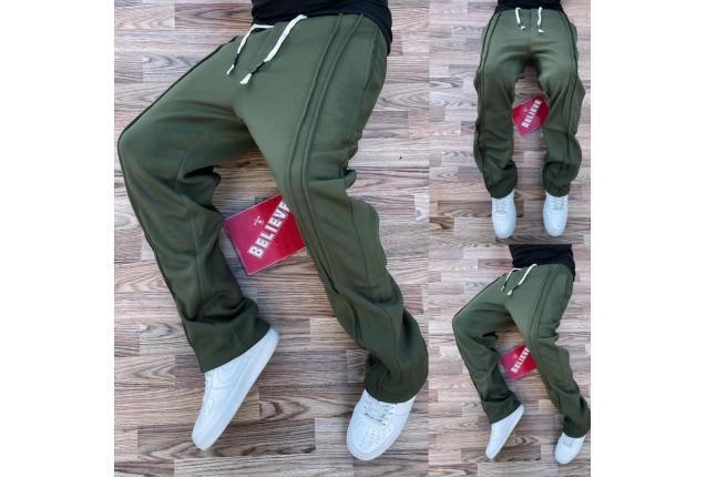 Green Joggers with White Drawstrings -price/dzn x 10